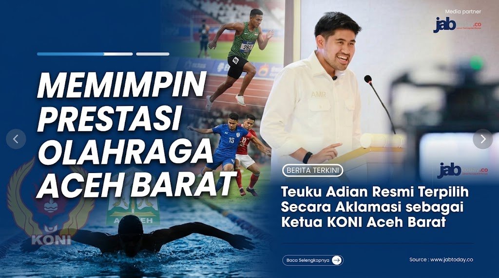 Suasana pendataan atlet di Sekretariat KONI Aceh Barat.
